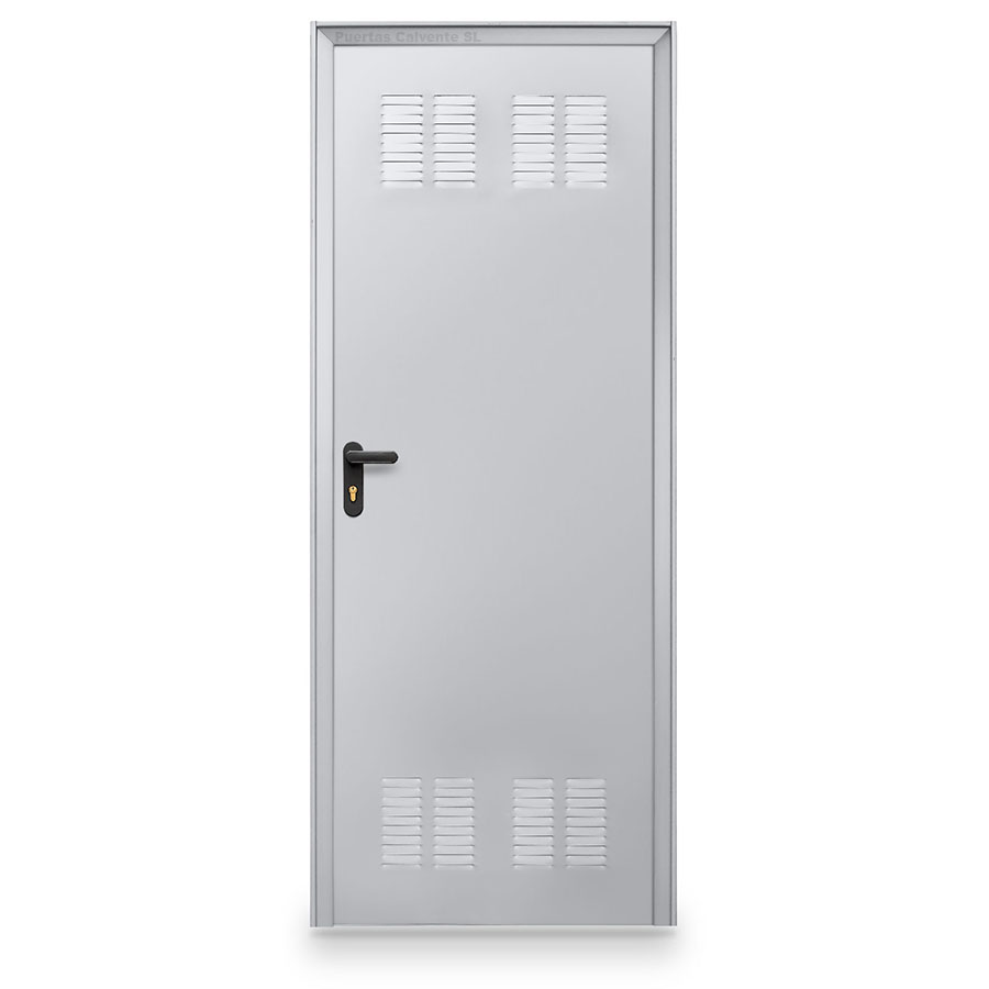 Puerta Galvanizada de Trastero con Rejilla