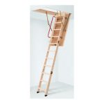 Escalera Escamoteable LC-3 ISO Madera 3 Tramos Altura 285 cm