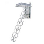 Escalera Escamoteable LX Lacada Metálica Altura 300cm