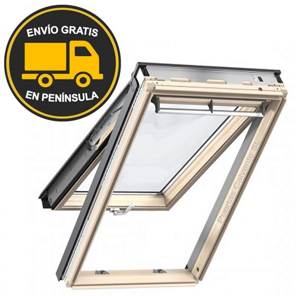 Ventana de Techo Proyectante Veluc GPL 3070 Madera