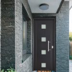 Puerta de Entrada de Seguridad Metálica con cristal