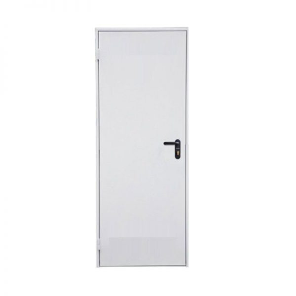 Prelacada 1 hoja lisa - Puerta Galvanizada Prelacada Blanc