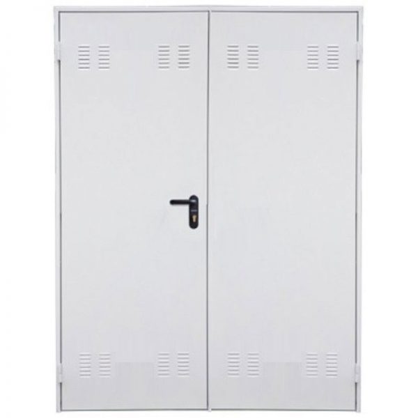 Puerta Galvanizada Prelacada - Prelacada 2 hojas ventilada