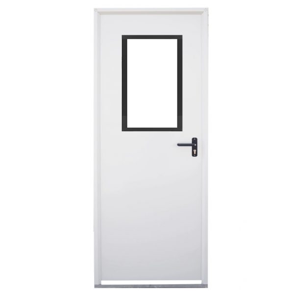 puerta-galvanizada-chapa-para-trasteros-prelacada-ventanilla - Puertas Calvente