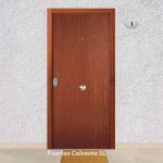 Puerta Acorazada Sapelly Cerradura 5P Lisa Serie 4B