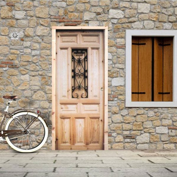 Puerta de Entrada Madera mod. Reja Pequeña