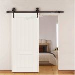 Kit Puerta Corredera Madera Granero Lacada Blanca
