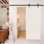 Kit Puerta Corredera Madera Granero Lacada Blanca