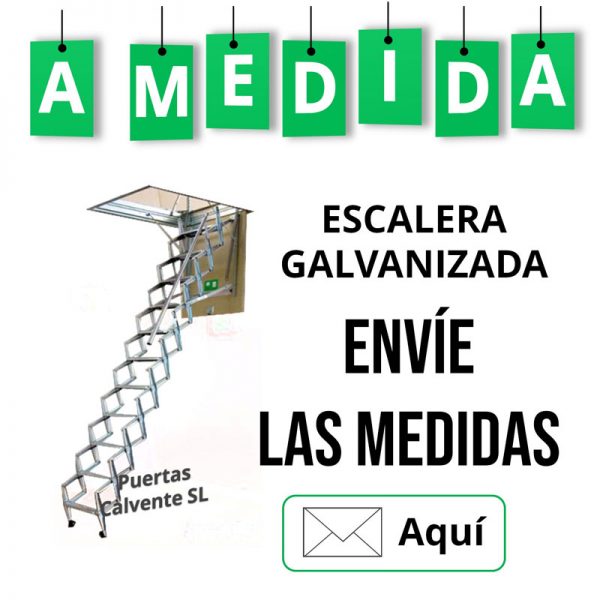 Escalera tijera escamoteable a medida