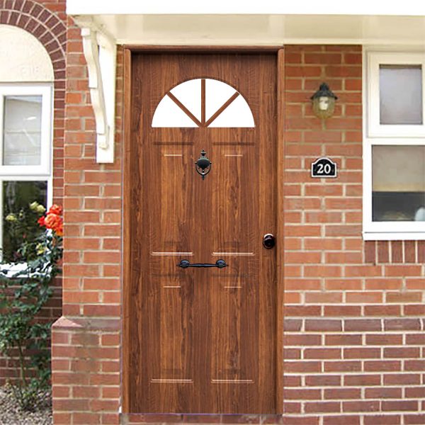 Puerta Exterior Entrada 3P Coral Cristal