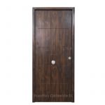 Puerta de Entrada Blindada Metálica 4 Rayas Imitación Roble Viejo