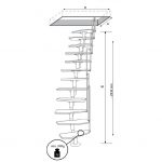 escalera-hueco-reducido-monaco-croquis - Puertas Calvente