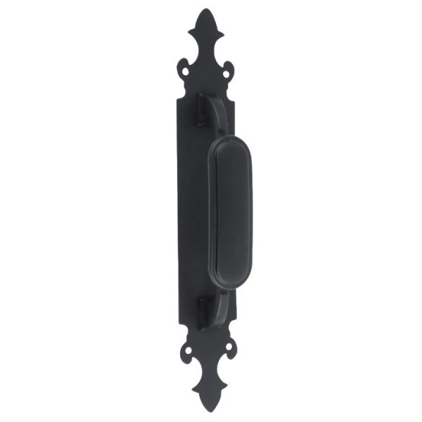 Tirador negro rústico para puerta de entrada - Puertas Calvente